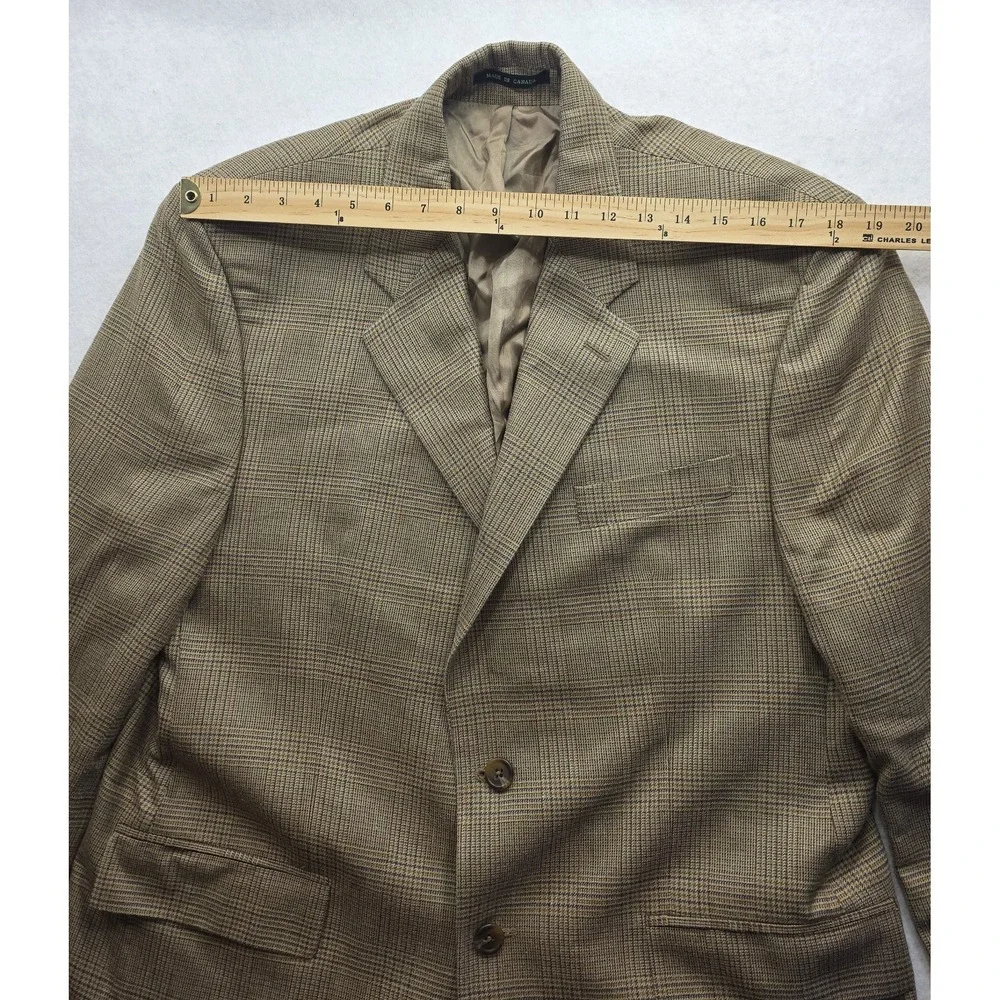 Lauren Ralph Lauren Vintage Men's Brown Houndstooth Sport Coat Blazer. Size 40R